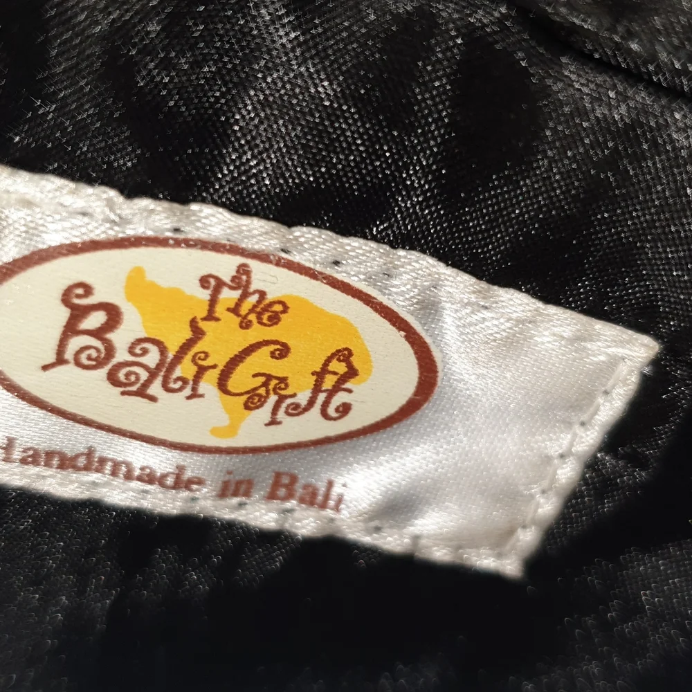 Wood handle/base hand bag - Picture 5 of 5